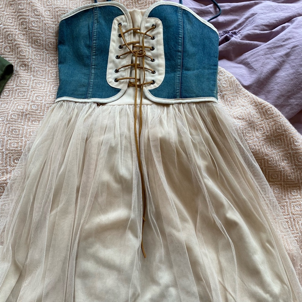 Jean lace dress